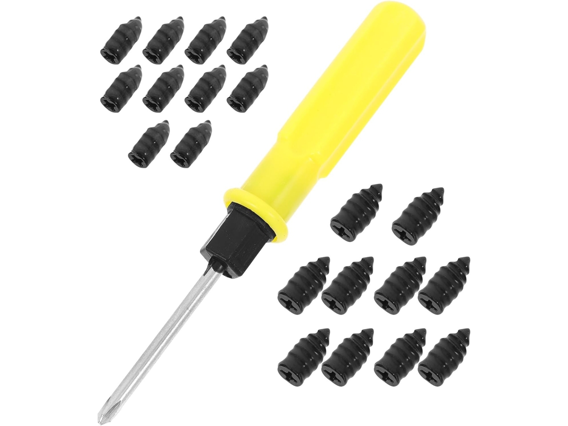 Kit De Reparo De Pneus De Carro Com Pregos De Ferro E Plástico