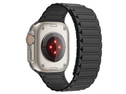 Pulseira De Relógio Magnética Compatível Com Apple Watch Series 9, 8, 7, 41 Mm / Se , Se (2022), Se 6, 5, 4, 40 Mm / 3, 2, 1, 38 Mm Saisiyiky (2023)