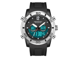Relógio Eletrônico Masculino Sanda 3106 Com Visor Digital Duplo, Luminoso, Resistente A Choques E Ideal Para Atividades Ao Ar Livre.
