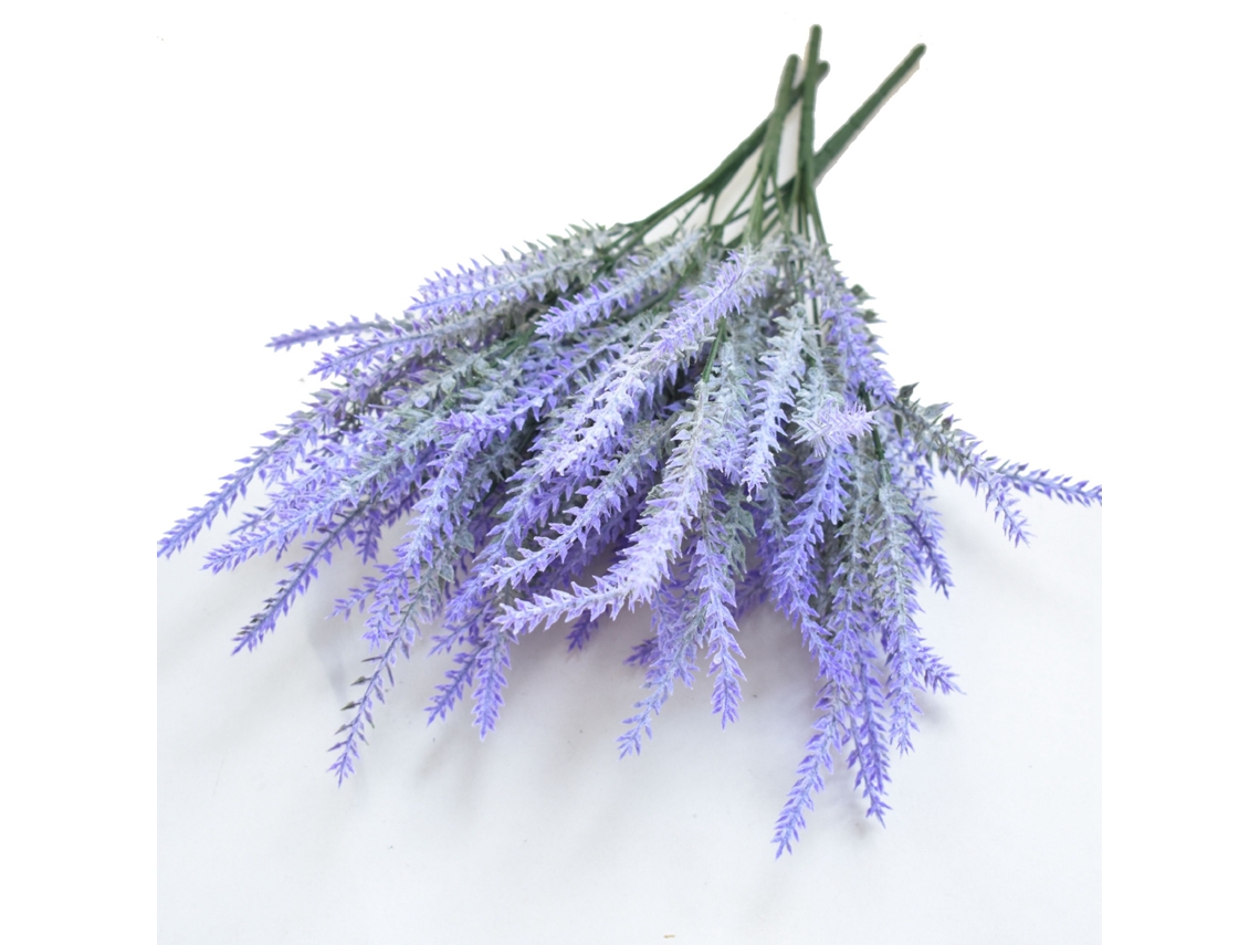 Flores Artificiais de Lavanda de Plástico para Decoração de Casamento e Celebrações Roxo | S/MARCA