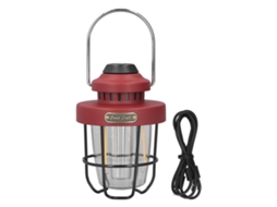 Rebe-lanterna De Camping Retrô Com Carregamento Usb 3 Modos De Luz Impermeável Ipx4 Para Exterior Vermelha