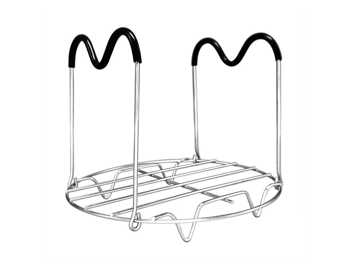Rack De Vapor Silicone Com Alça Para Panelas De Pressão