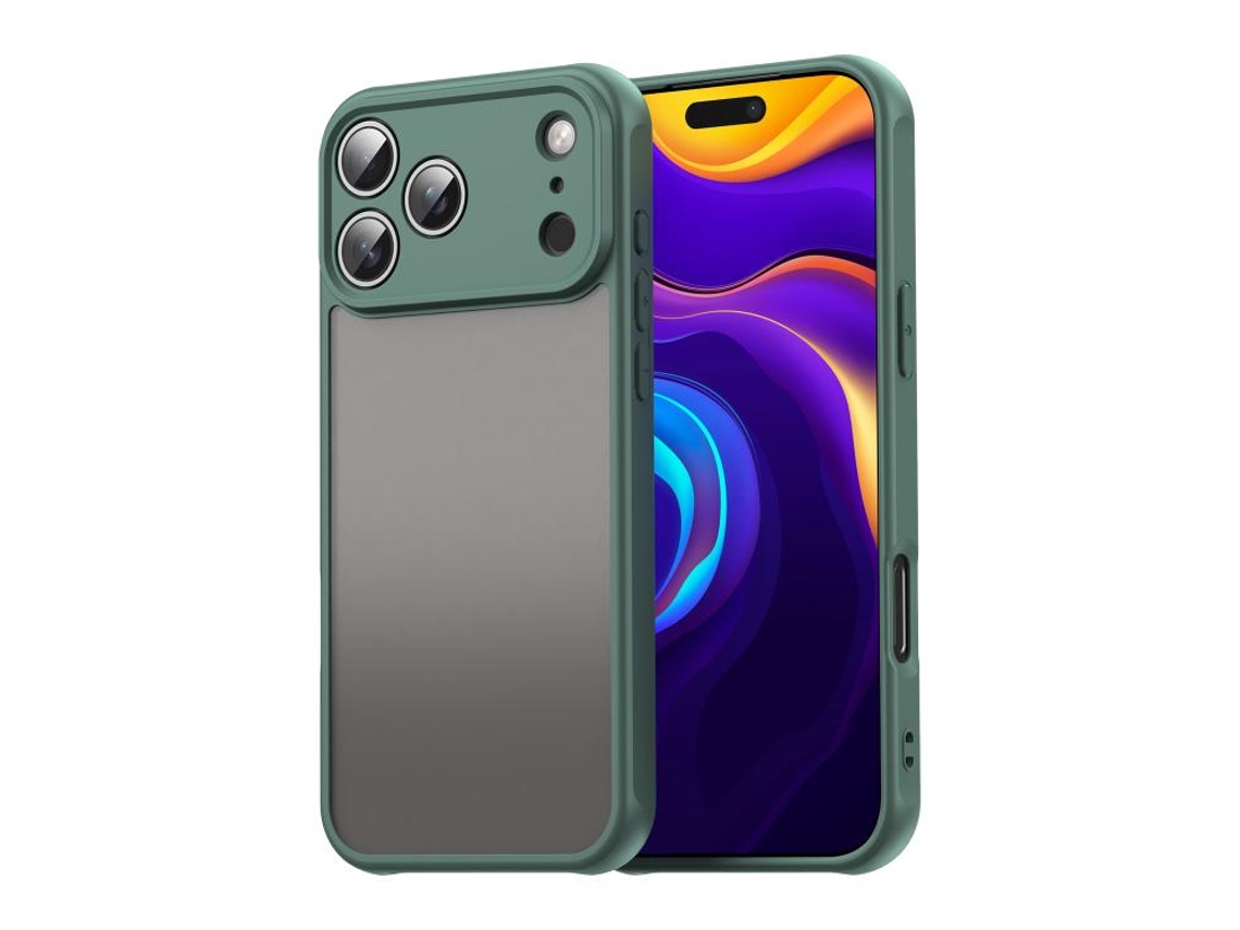Capa Híbrida Fosca De Tpu E Pc Para Iphone 17 Pro Da Série Dun