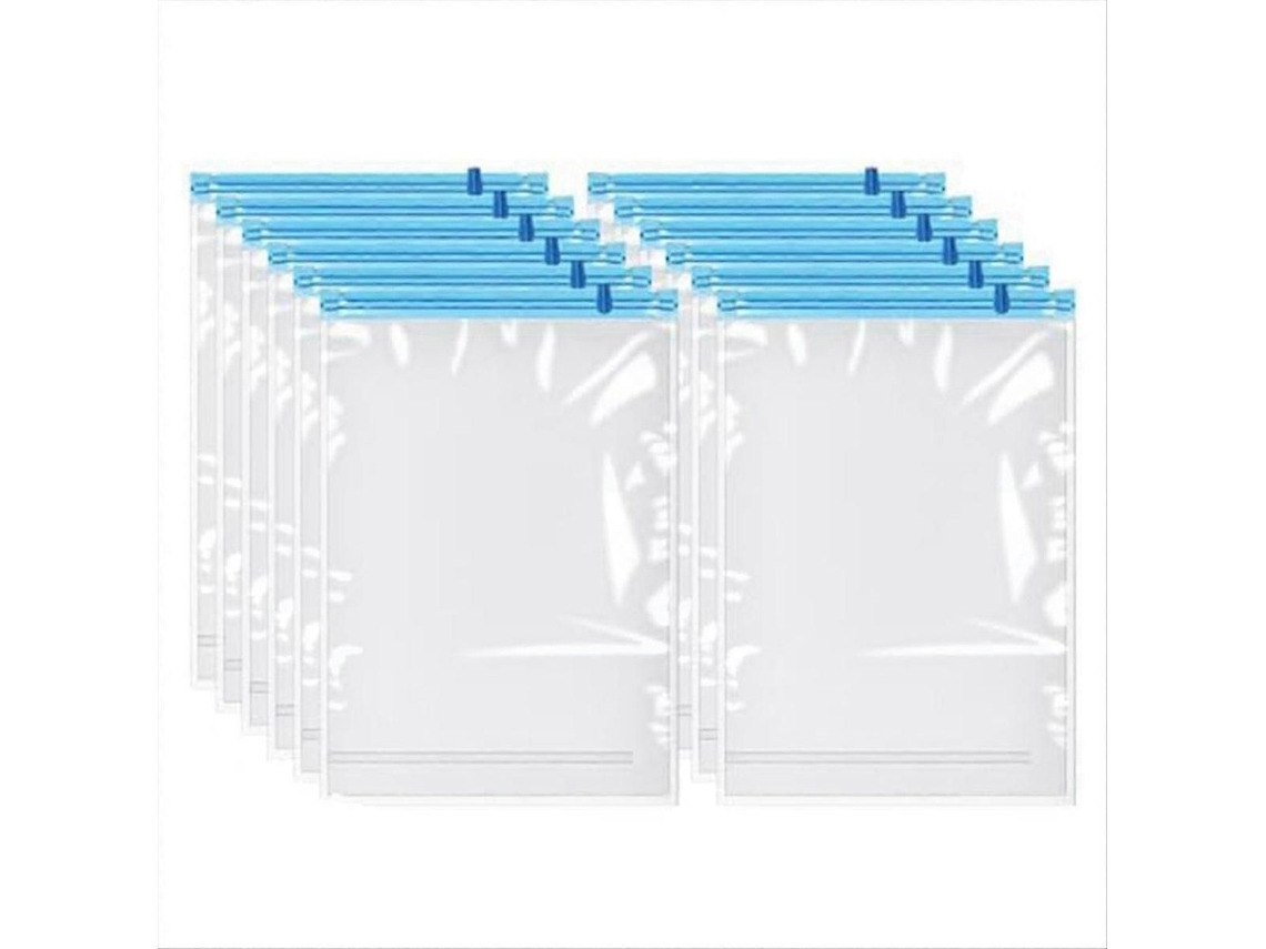 Pacote Com 12 Sacos De Compressão Reutilizáveis ​​enroláveis, Tamanho Médio 35x50cm, Para Armazenamento A Vácuo Em Viagens, Economizando Espaço.