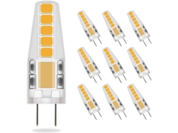 Lâmpada LED G4 Regulável, 3W, Equivale a 30W Halógena, 300lm, Branco Quente, 12/24V, Ângulo 360°