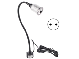 Rebe-luz De Trabalho Led De 10w Com Pescoço Ajustável E Base Magnética Para Máquina De Costura, Plugue Eu 110-220v