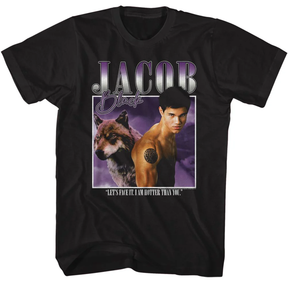 Unisex Adult T-shirt Rockinstone Twilight Movie Two Images Jacob Black Sizexl
