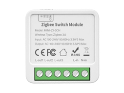 Tuya Zigbee 3 Ch Diy Interruptor Inteligente 3 Vias Controle Relé De Luz Smart Life Controle Remoto Sem Fio Zigb