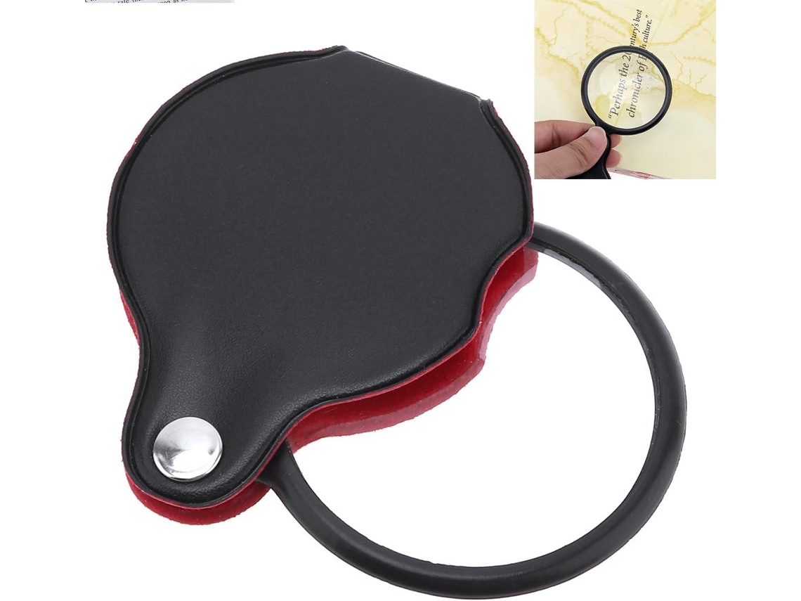Mini Lupa de Bolso 10x com Lentes Ópticas e Proteção Cortical BRILVIBERA