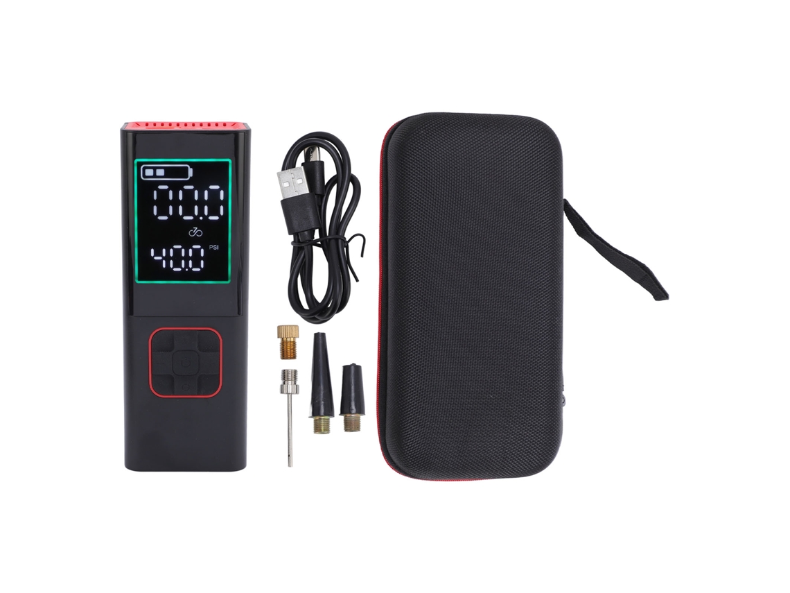 Bomba de Ar Portátil Sem Fio 160psi 7800mah Inflador de Pneus com Desligamento Automático para Carros Bicicletas e Bolas