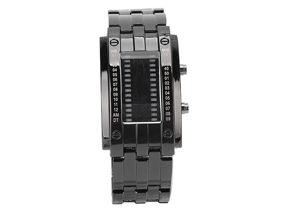 Relógio à prova d'água Hz338 com pulseira de aço EOOCOO