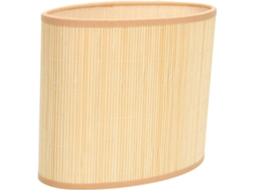 Substituição de Luminária de Mesa Oval Rústica de Bambu SFUSHOS