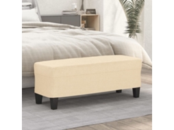 Bench, Benches Vidaxl Creme Tecido (100 X 35 X 41 Cm)