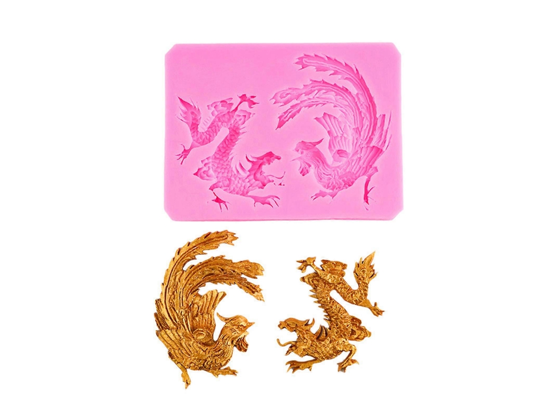 Formas De Silicone Para Fondant Em Formato De Dragão, Perfeitas Para Confeitaria, Decoração De Bolos E Chocolates.