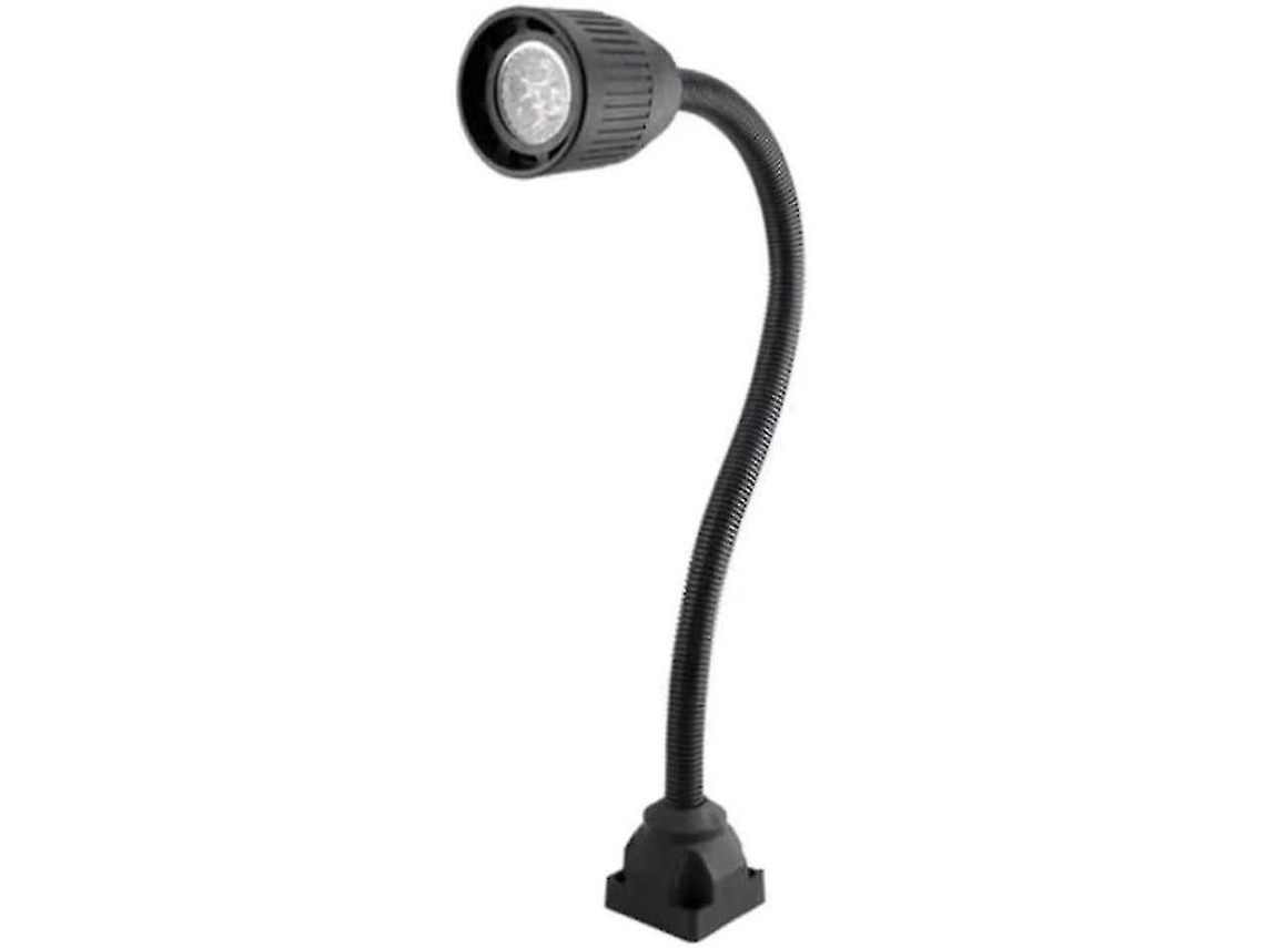Luz Industrial De Metal Para Máquinas Com Base Fixa E Braço Flexível 220v 5w Para Torneiras E Oficinas