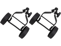 Conjunto de 2 Rodas de Apoio para Roçadeira Equipamento Auxiliar Estável e Confortável SFUSHOS