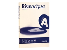 Papel FAVINI Rismacqua para impressora jato de tinta A4 210X297 mm 100 folhas marfim