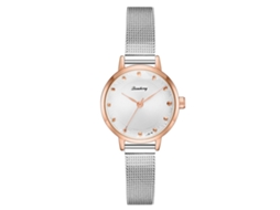 Relógio de Pulso Feminino de Quartzo Fashion Simples Elegante para Dia a Dia Branco