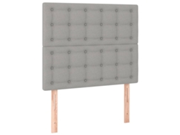 Cabeceira Cinza Claro 100x5x118/128 Cm Tecido MAISON EXCLUSIVE