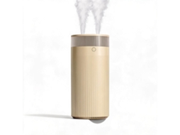 Humidificador e difusor de aromas DIGITALLAB com bicos de pulverização duplos e luz noturna Marrom
