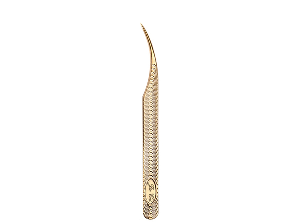 Curvador de Cílios Estilo Chinês com Fio Dourado, para Extensão de Cílios de Cabeleireiro. MDUG
