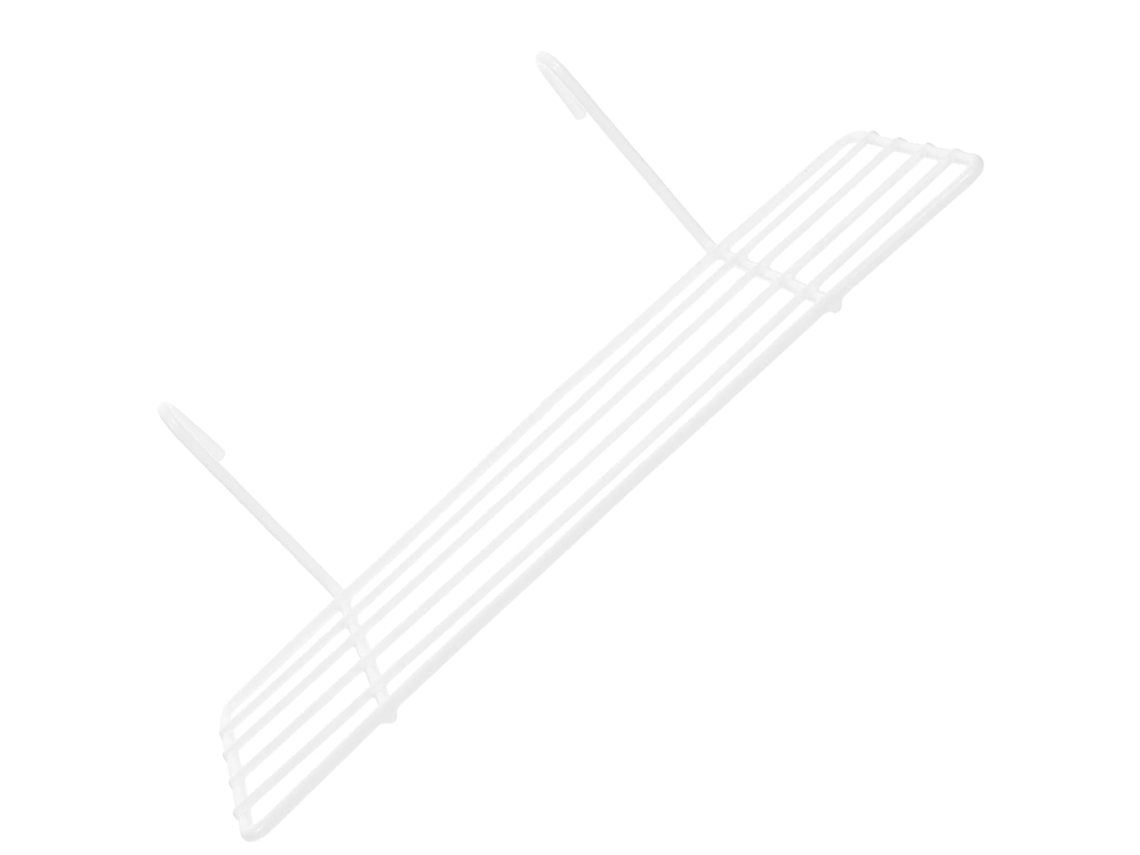 Cesto Organizador De Parede Empilhável Frcolor Com Grade Arame Ferro Branco, 25x10cm, Para Despensas E Banheiros