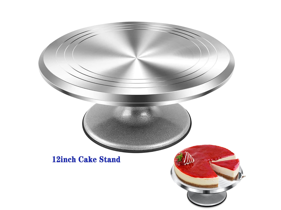 Suporte Para Bolo De 12, Girador De Bolo, Suprimentos Para Decoração De Bolo, Plataforma Giratória Redonda Zeuxo