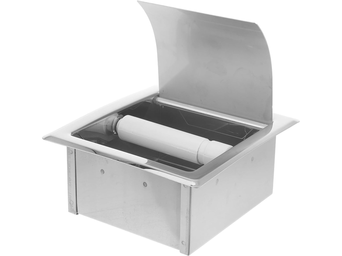 Suporte Para Papel Higiênico Com Função De Fácil Substituição, Em Aço Inoxidável, Design Elegante, Montagem Na Parede