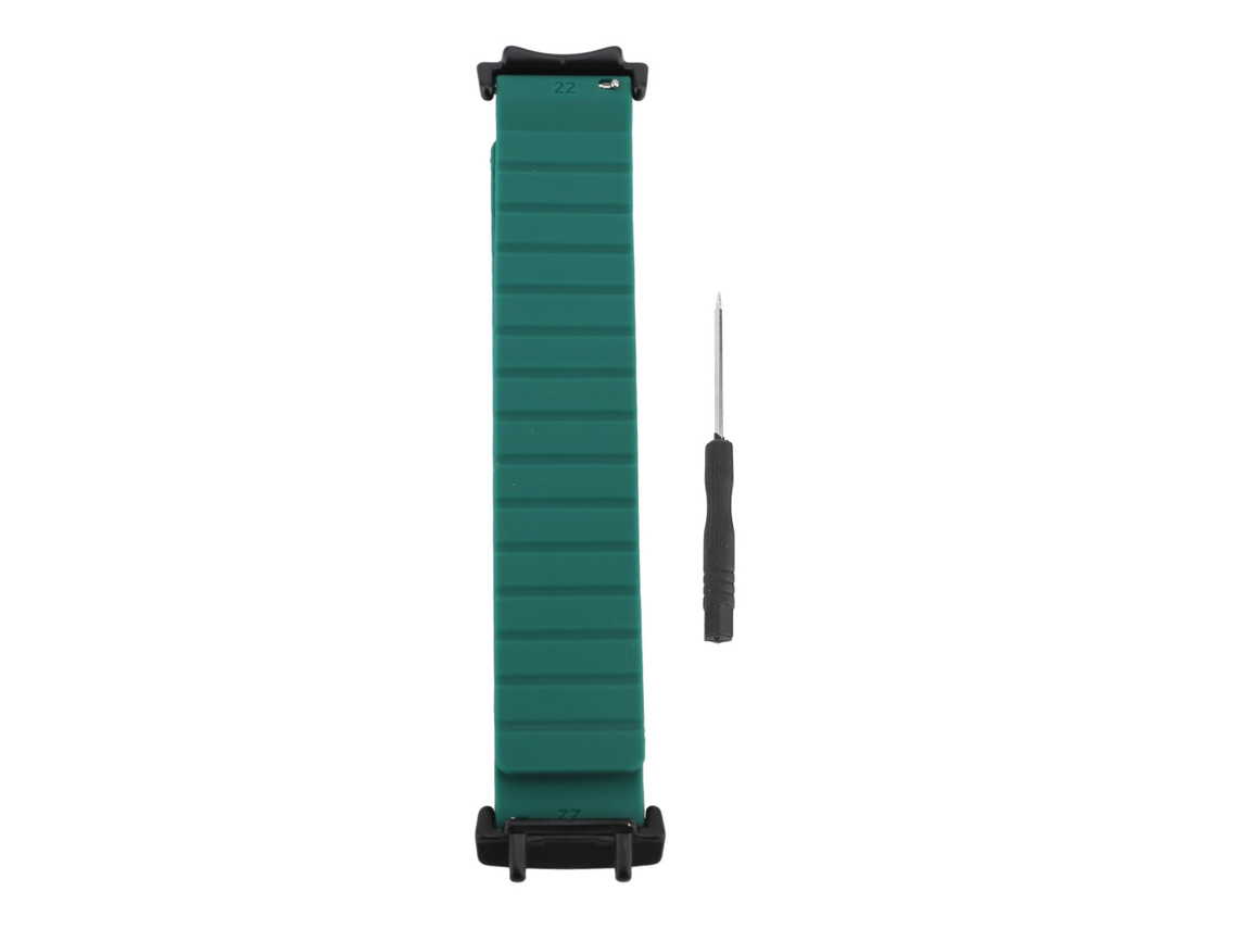 Pulseira de Relógio Silicone Magnética para T Rex 3 com Fechamento Rápido Verde