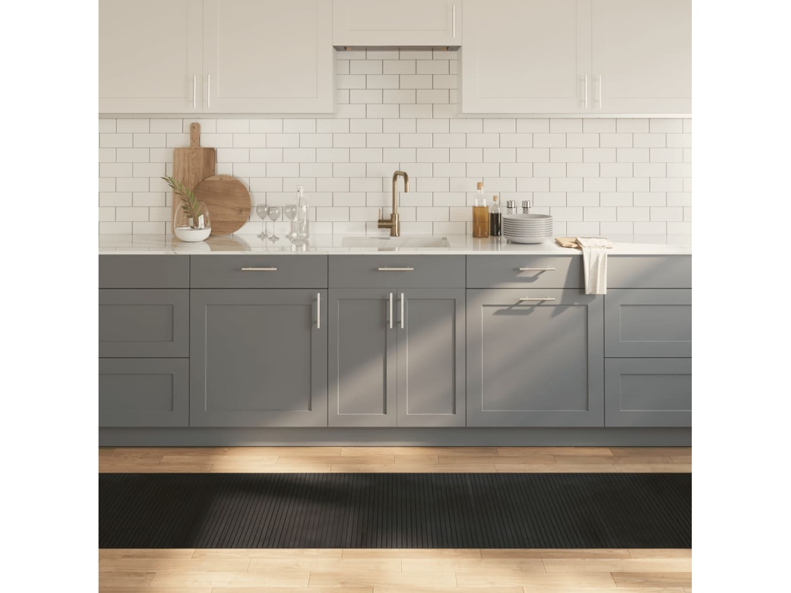 Vidaxl Tapete Retangular 70x500 Cm Bambu Preto