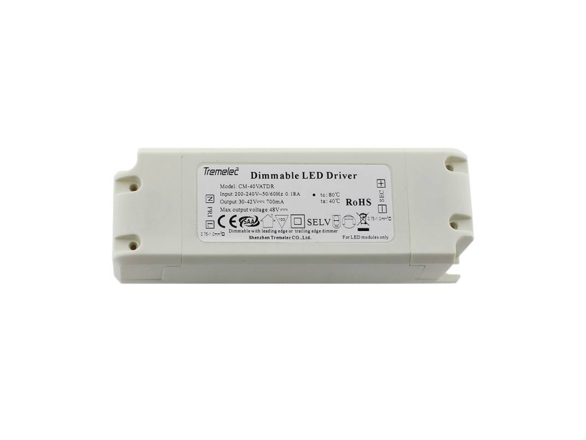 Driver Serk Dc30-42/30W/700Ma Triac Regulável LEDBOX