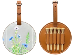 Bolsa para tees de golfe Fantasy Fox, preta, fácil de transportar | S/MARCA