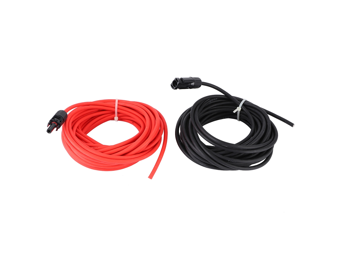 Laxiscreed Cabo De Extensão Para Painel Solar 10awg Com Conectores Mc4, 18m Para Energia Solar