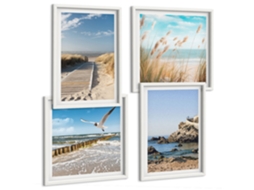 Quadros Decorativos Para Parede Fotos Da Nasa, Lua, Astronauta Moldura Branca Imagens Para Um Quarto Infantil Espelharte (conjunto De 4 Imagens)