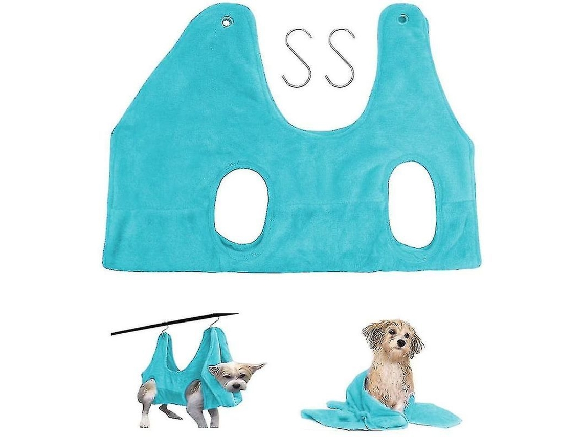 Fasst hamaca de Toalla para Cuidado de Mascotas Con Recorte de Uñas Y Secado, Material Flannel Suave Y Transpirable CUIDADOS