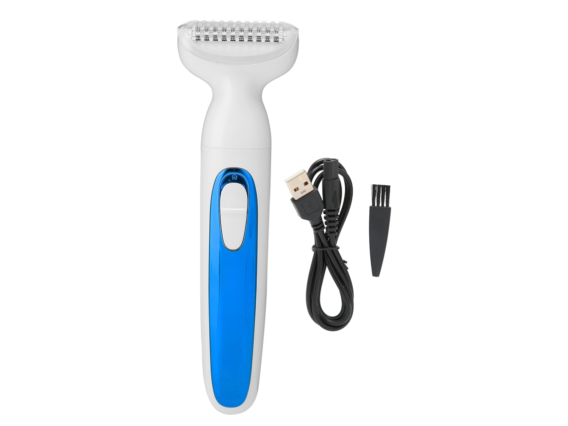 2026 afeitadora Eléctrica Depilatória para Mulher, Afeitadora Húmida e Seca, Recarregável, para Bikini, Pernas, Axilas e Rosto, Azul