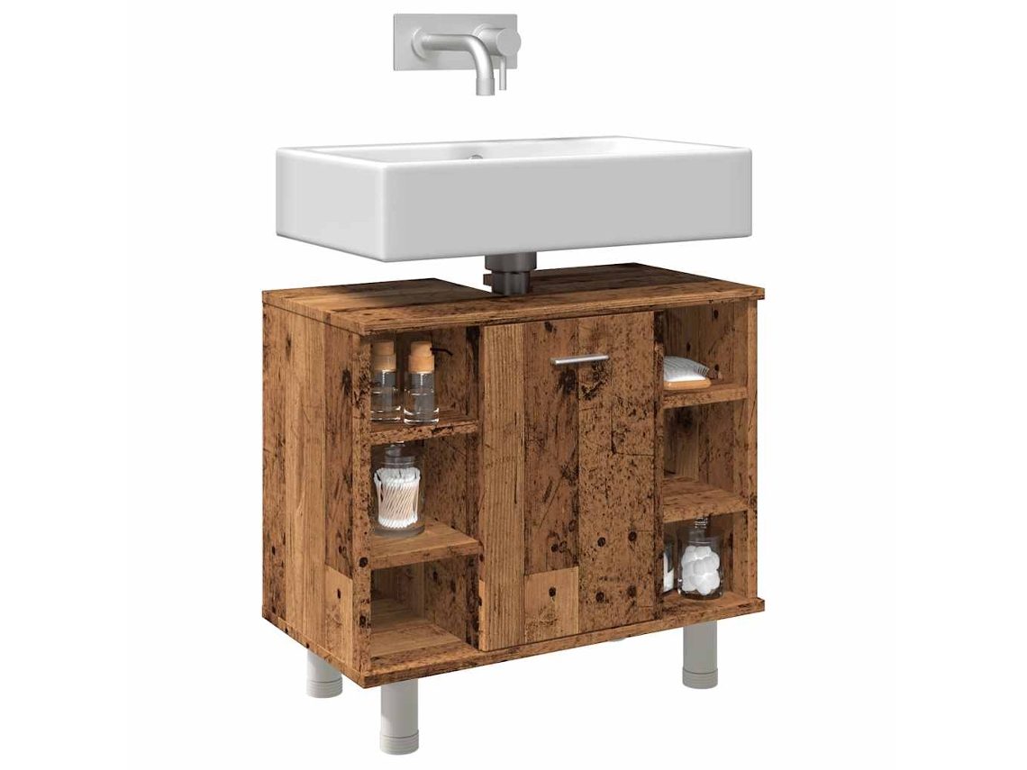 Armãrio Wc 60x32x53,5 Cm Derivados De Madeira Velha DKD HOME DECOR