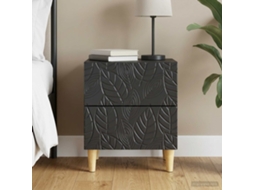 Vidaxl Mesa-de-cabeceira Preto 43 X 34,5 X 48 Cm Derivados De Madeira