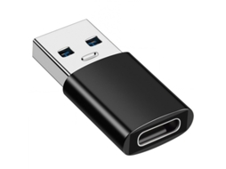 Adaptador Usb para Usb c, Suporta Carregamento Rápido 3a e Transferência de Dados, Preto AOZORZ