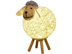 Abajur Infantil Em Formato De Ovelha Luminária Cabeceira Led E