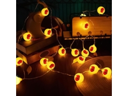 Cordão De Luzes Led Em Formato Olho - Natal Externas Alimentadas Por