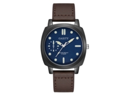 Reloj Hombre Gaiety Analógico De Cuarzo Con Correa De Pu Deportivo Marrón Oscuro