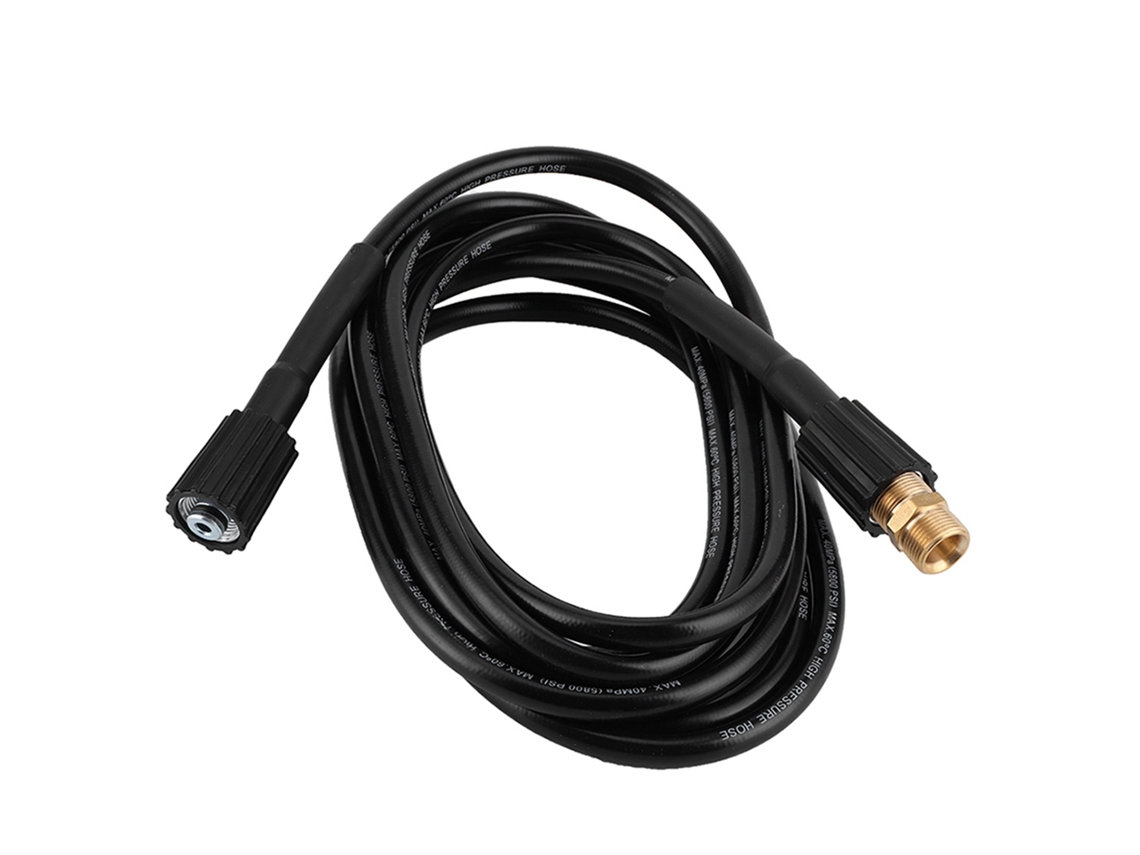 Extensão De Mangueira Flexível M22 Para Lava-pressão Preta 15m, Ferramenta De Pvc