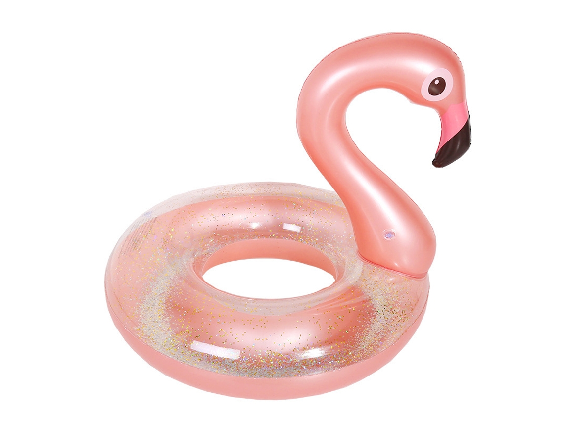 Conjunto de 1 Boia com Lantejoulas, Flamingo Rosa, 120cm AQUAFORGE