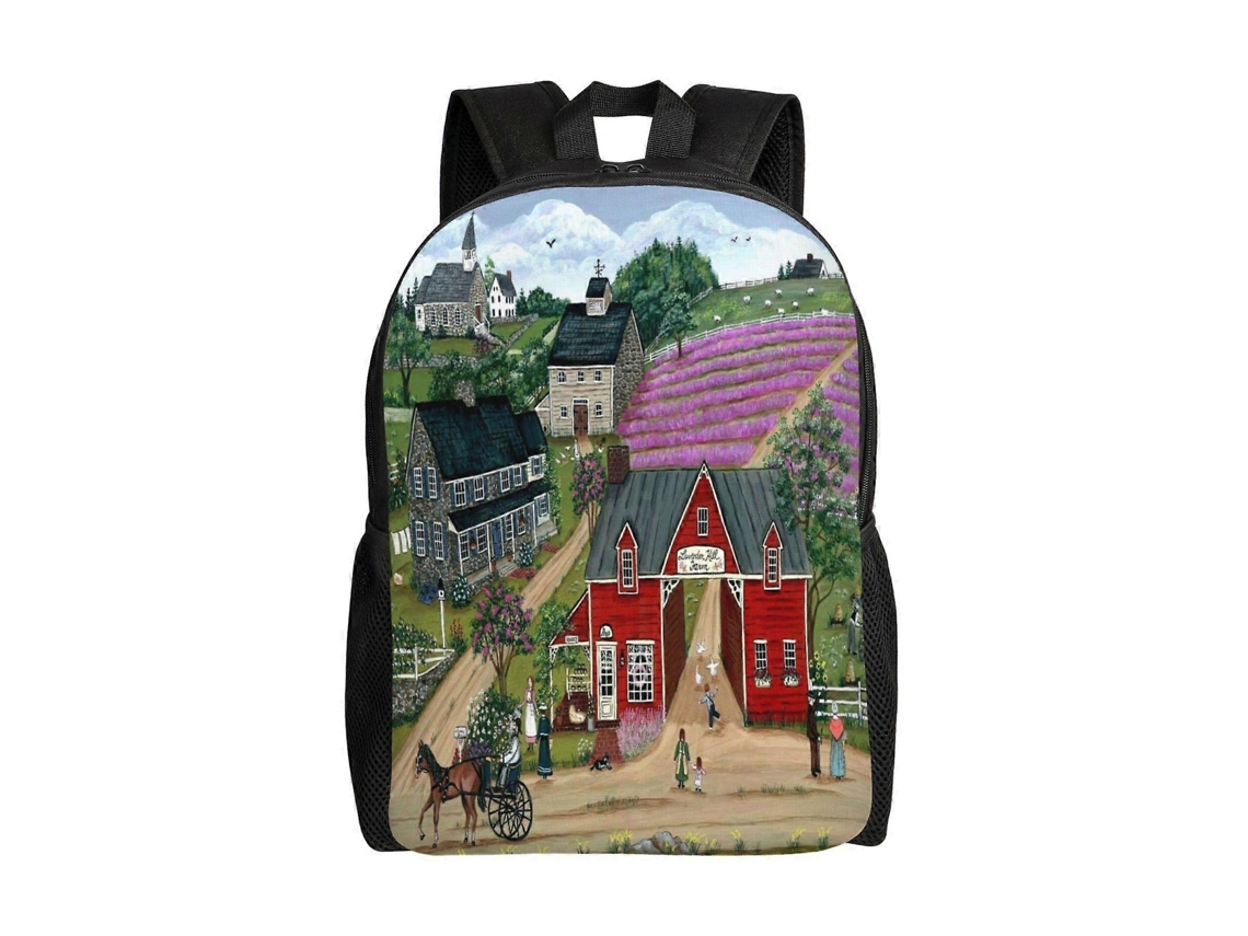 Mochila De Estudante Happy Farm, Leve E Durável, À Prova Dágua E Com Alça De Ombro Ajustável. Olysi Shop