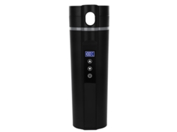 Copo Aquecedor Portátil Laxiscreed Para Carro, 450ml, Controle De Temperatura Inteligente, Isolamento De Vácuo Preto