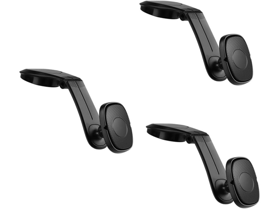 Suporte Magnético Para Celular Veicular De 3 Peças Para Navegação E Chamadas - Acessório De Fácil Instalação