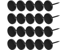 Tachinhas De Metal Pretas Pequenas Gleavi Para Quadros Cortiça, 30 Peças Leves, Design Prático Para Escritório E
