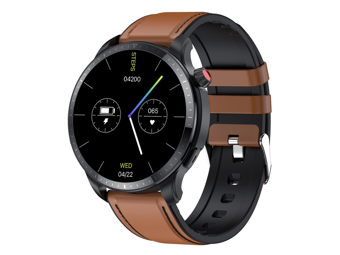 1, 39 Polegadas Ip67 À Prova D'água Cinto Smartwatch Suporte Bluetooth Para Falar/oxigênio De Sangue (marrom)