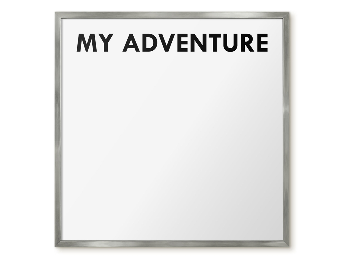 Magnetic Glass Board My Adventure For The Hall Espelharte (50x50 Cm)